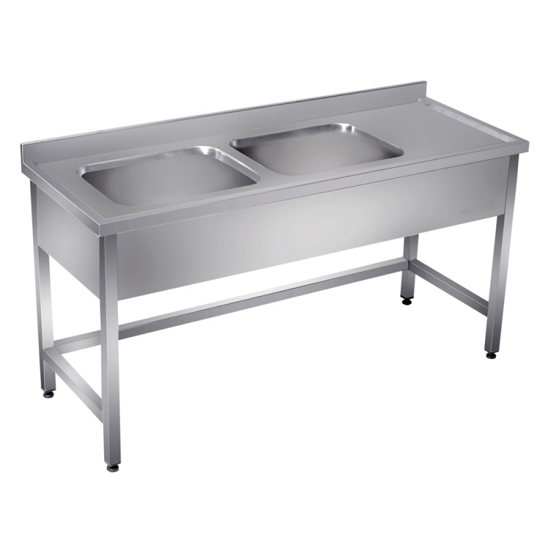 Double Sink Without Shelf Open 60cm