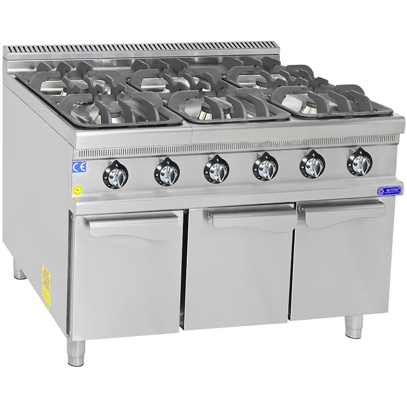 GAS COOKER WITH CABINET 1600 8 BURNER
