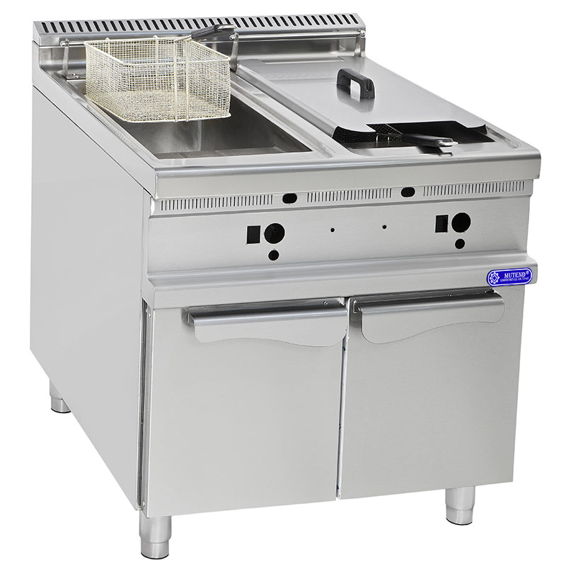 GAS FRYER WITH CABINET DOUBLE